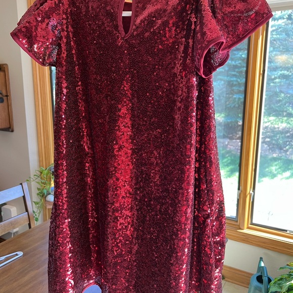H&M Red Sequined Dress - Picture 3 of 5